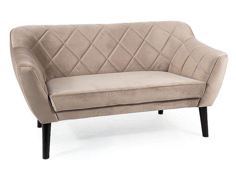 Sofa 2-osobowa KARO 2 VELVET Bluvel 40 ciemny beż wenge Signal Sofa 2-osobowa KARO 2 VELVET Bluvel 40 ciemny beż wenge Signal