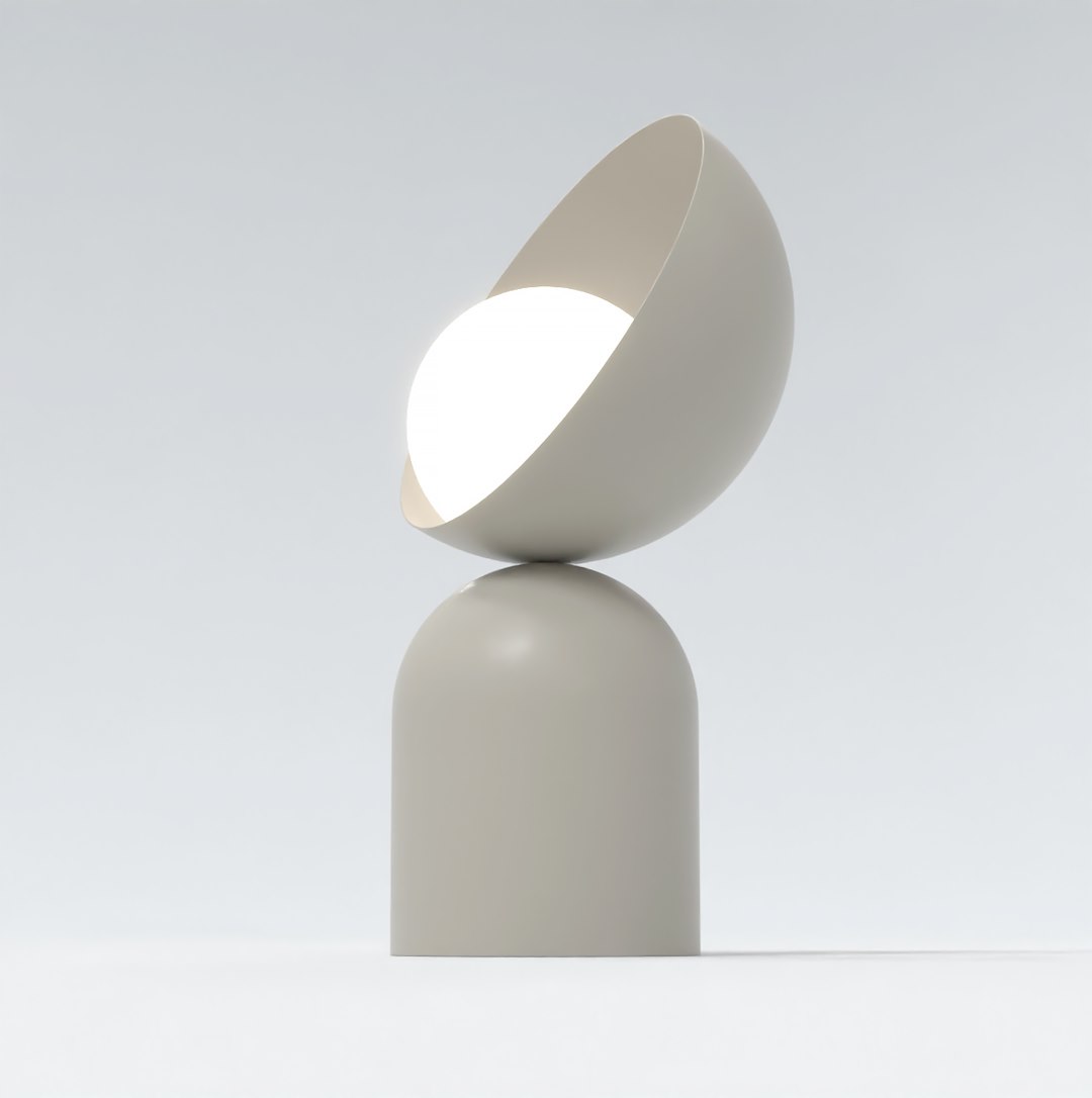 Lampa nocna metalowa BOTO LN1 beżowa Lampa nocna metalowa BOTO LN1 beżowa