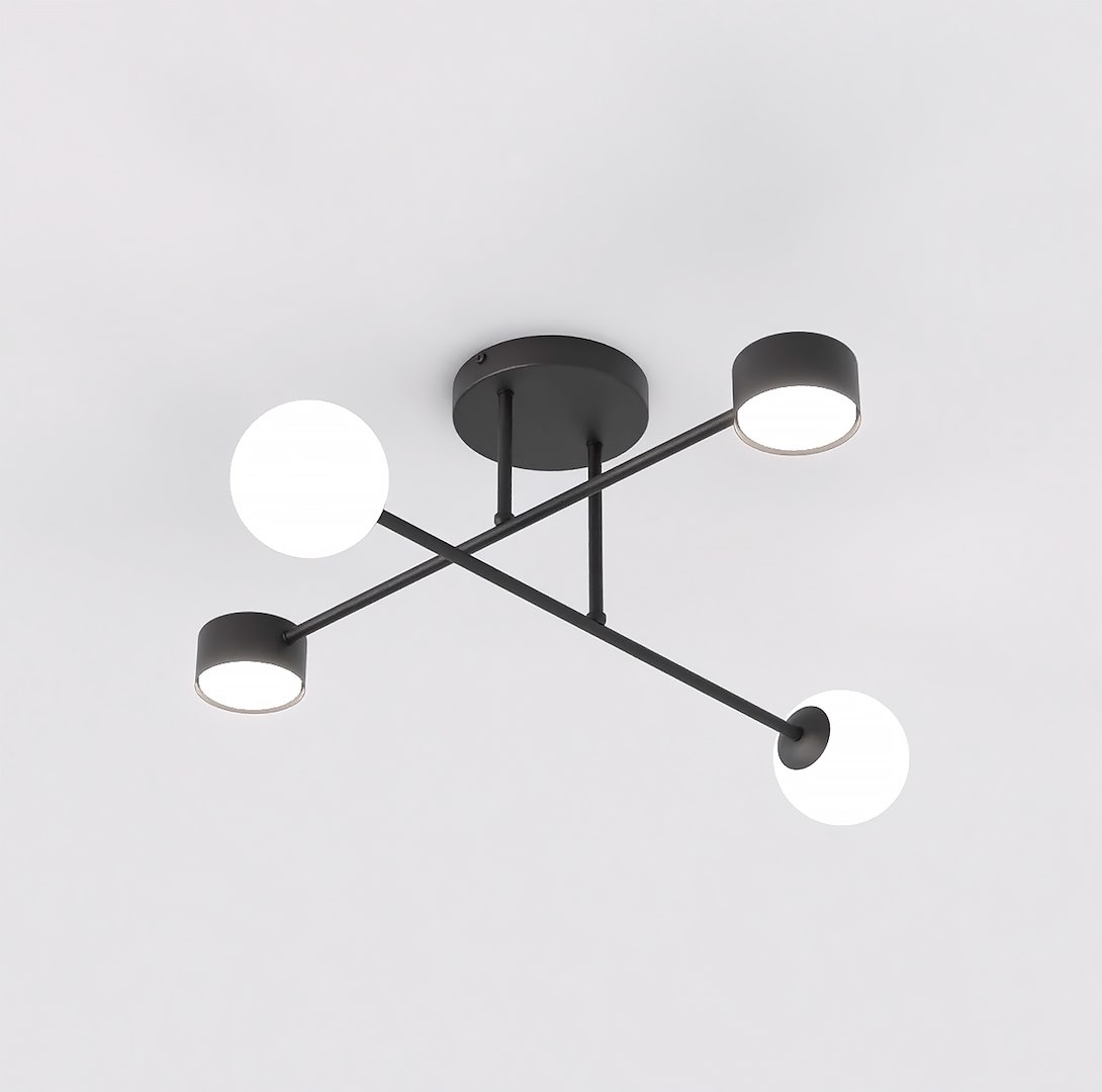 Lampa sufitowa HOLON 4 czarna