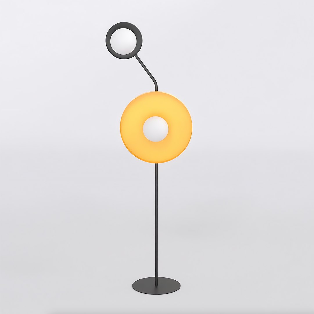 Lampa podłogowa KISS LP2 pomarańczowa