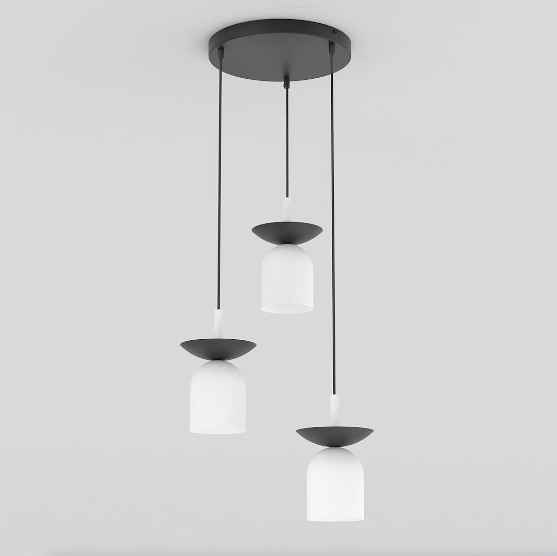Lampa wisząca metalowa EGO 3 PREM biała Lampa wisząca metalowa EGO 3 PREM biała