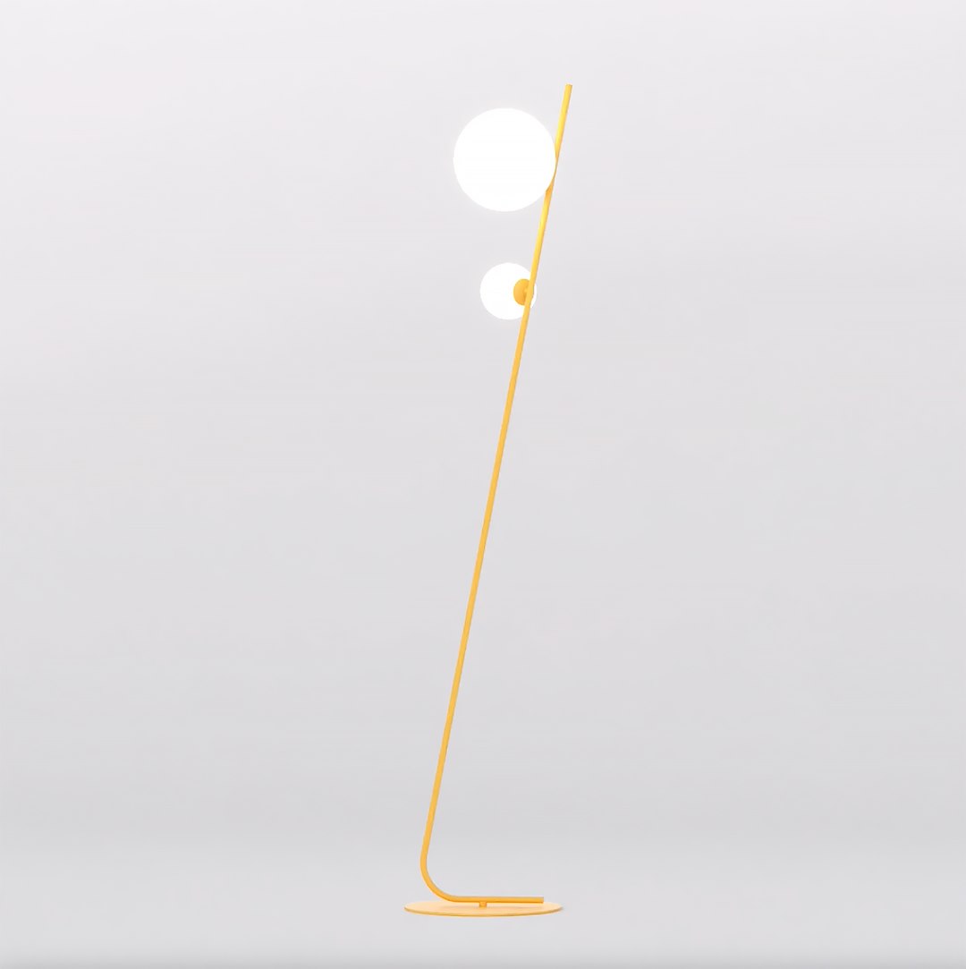 Lampa podłogowa metalowa TATU LP2 pomarańczowa Lampa podłogowa metalowa TATU LP2 pomarańczowa