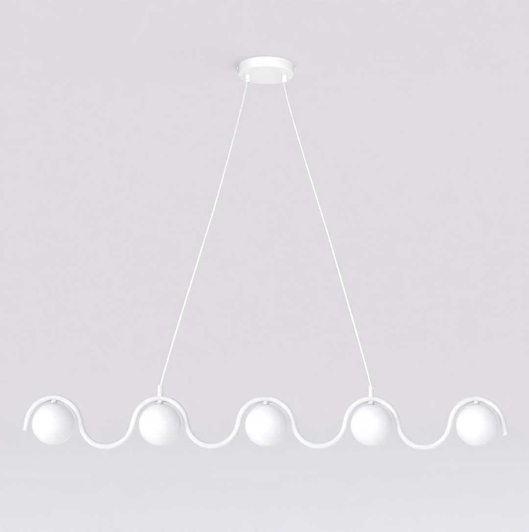 Lampa sufitowa SINUS 5 BL OPAL biała Lampa sufitowa SINUS 5 BL OPAL biała