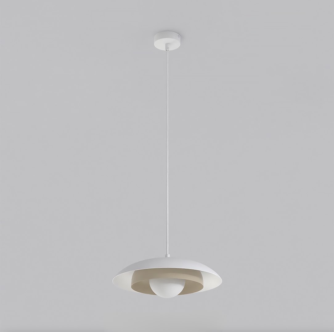 Lampa sufitowa metalowa SKIN 1 WH beżowa