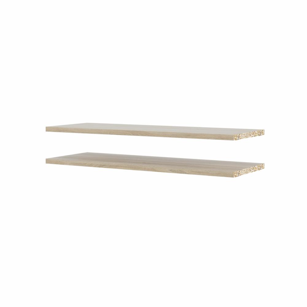 Półki 2 sztuki BASIC 75 cm dąb