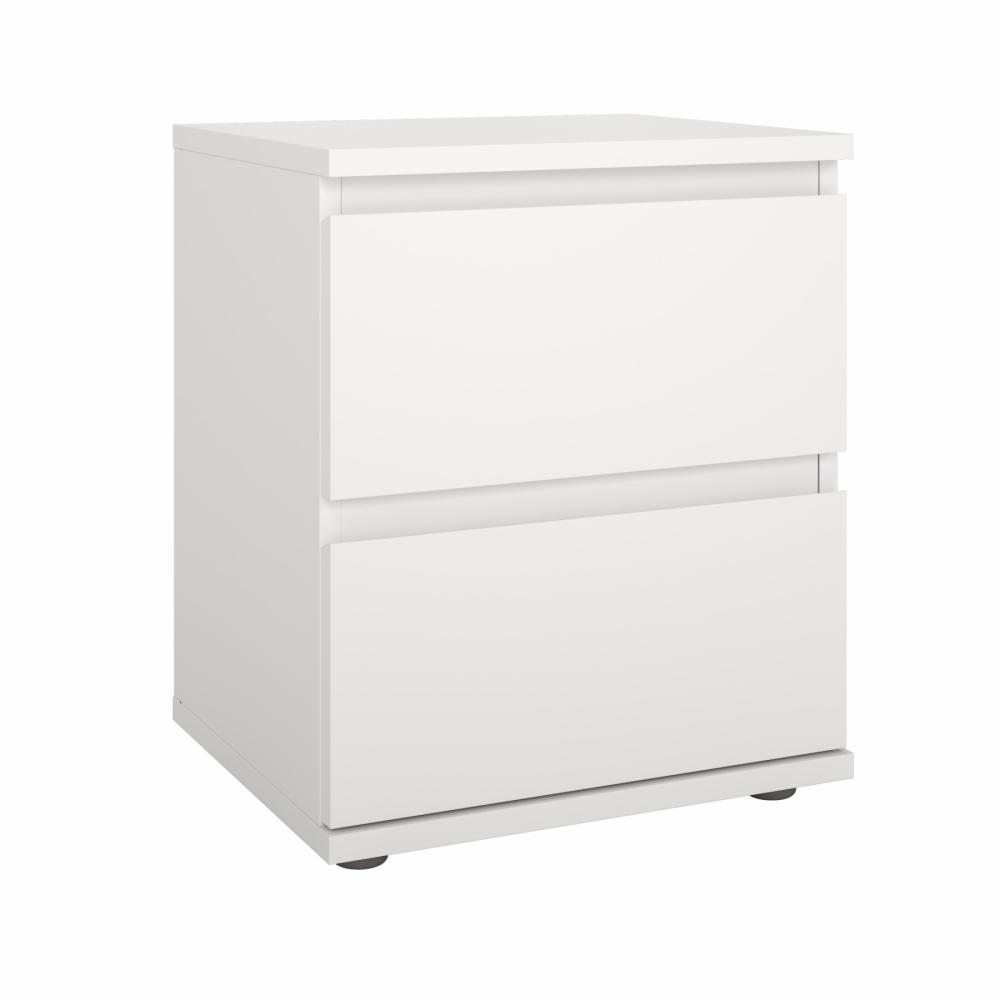 Szafka nocna z 2 szufladami NOVA 40 cm biały