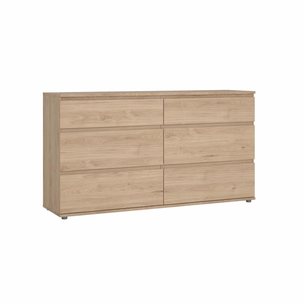 Komoda podwójna z 6 szufladami NOVA 153 cm Jackson Hickory Komoda podwójna z 6 szufladami NOVA 153 cm Jackson Hickory