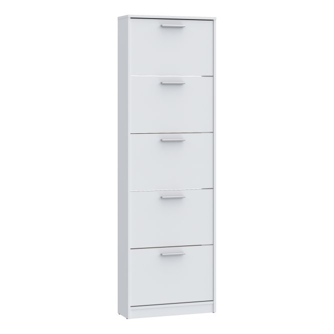Szafka na buty NET106 z 5 półkami 58 cm biały