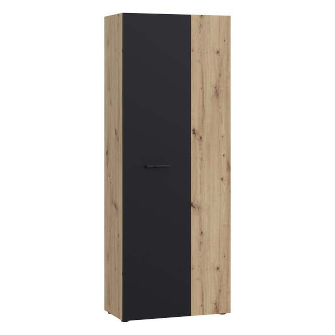 Szafa 2-drzwiowa NET306 70 cm Dąb Artisan czarny