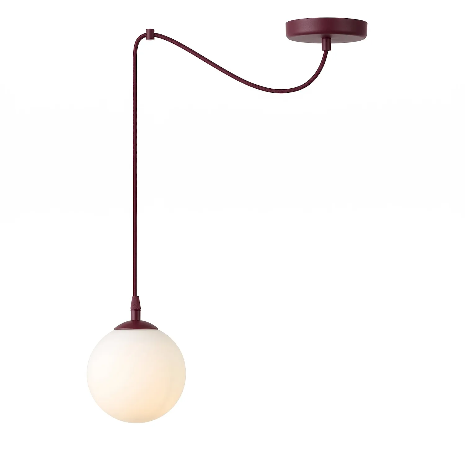 Lampa wisząca pająk GIGI 1 burgund biały Lampa wisząca pająk GIGI 1 burgund biały