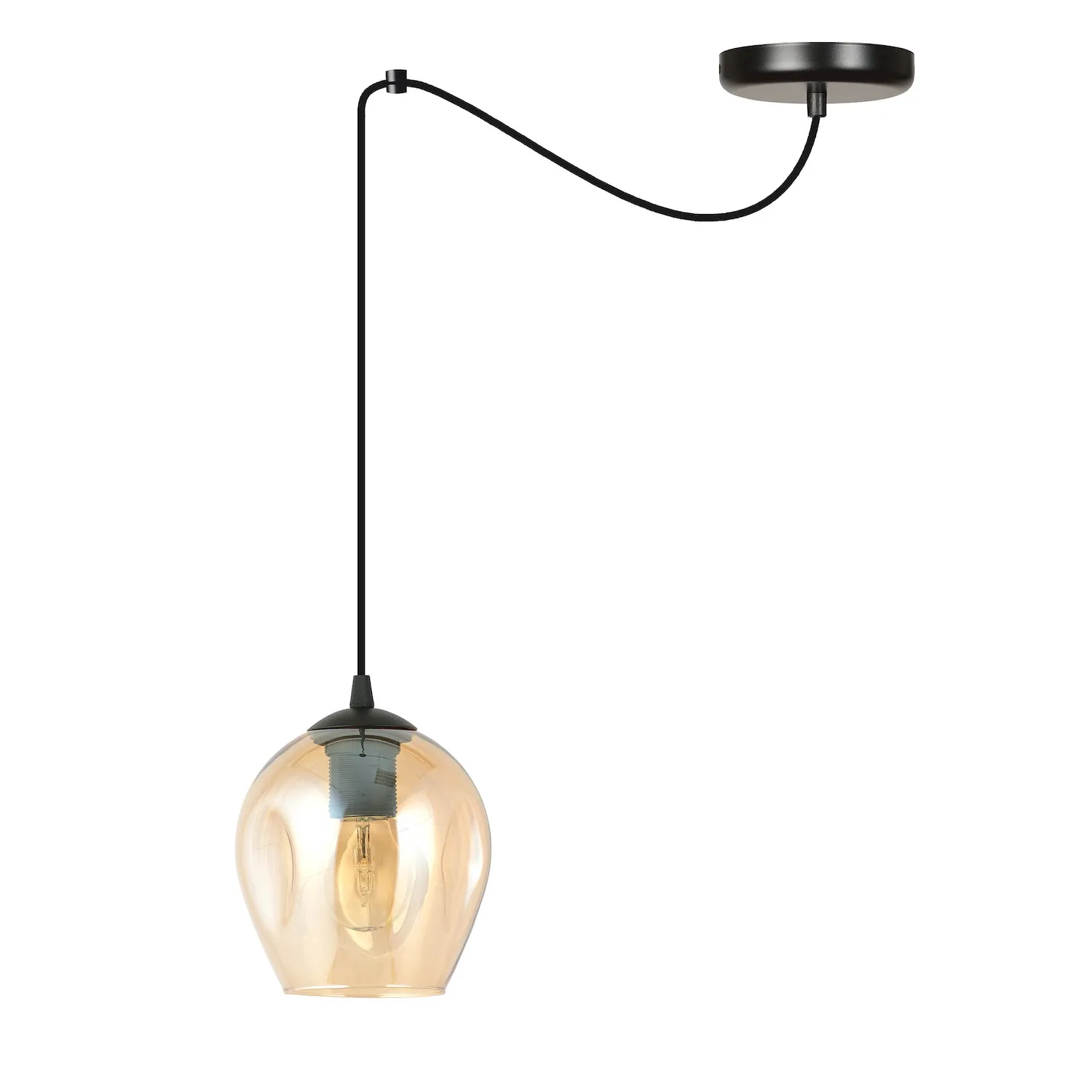 Lampa wisząca pająk LEVEL 1 czarny miodowy Lampa wisząca pająk LEVEL 1 czarny miodowy
