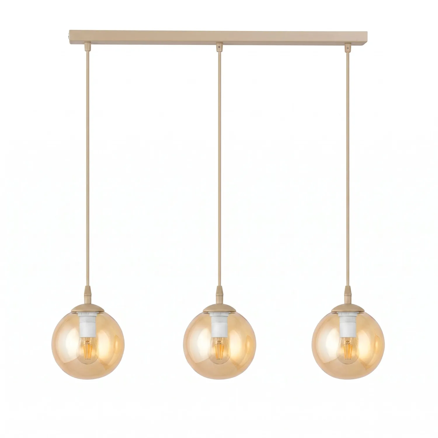 Lampa wisząca COSMO 3 beżowy miodowy