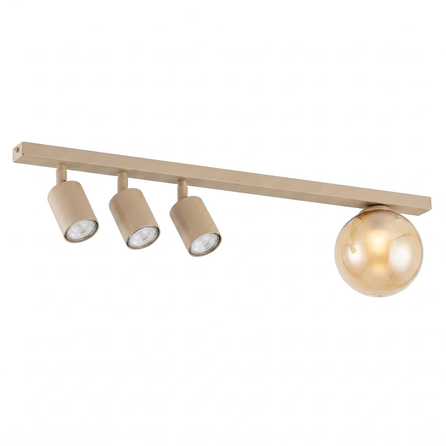 Lampa sufitowa BASTER 4 beżowy miodowy