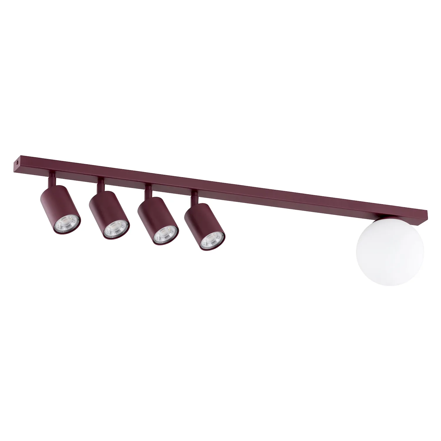 Lampa sufitowa BASTER 5 burgund biały Lampa sufitowa BASTER 5 burgund biały