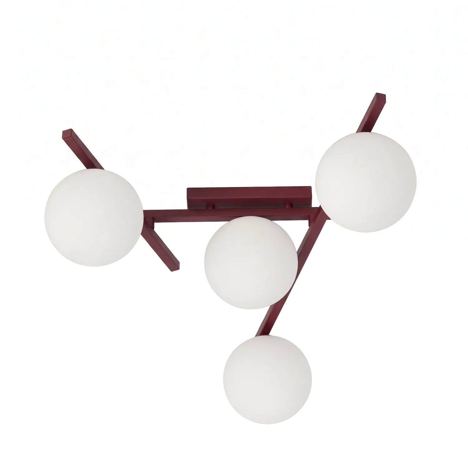 Lampa sufitowa SMART 4 burgundowy biały Lampa sufitowa SMART 4 burgundowy biały
