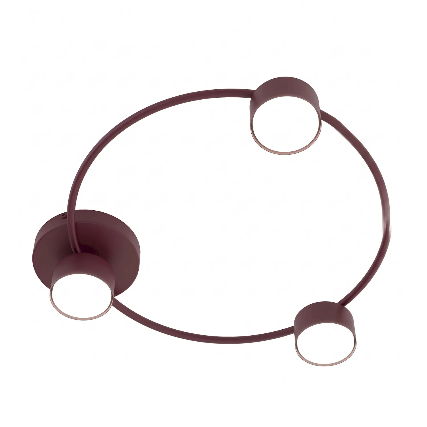 Lampa sufitowa LUCIO 3 burgund