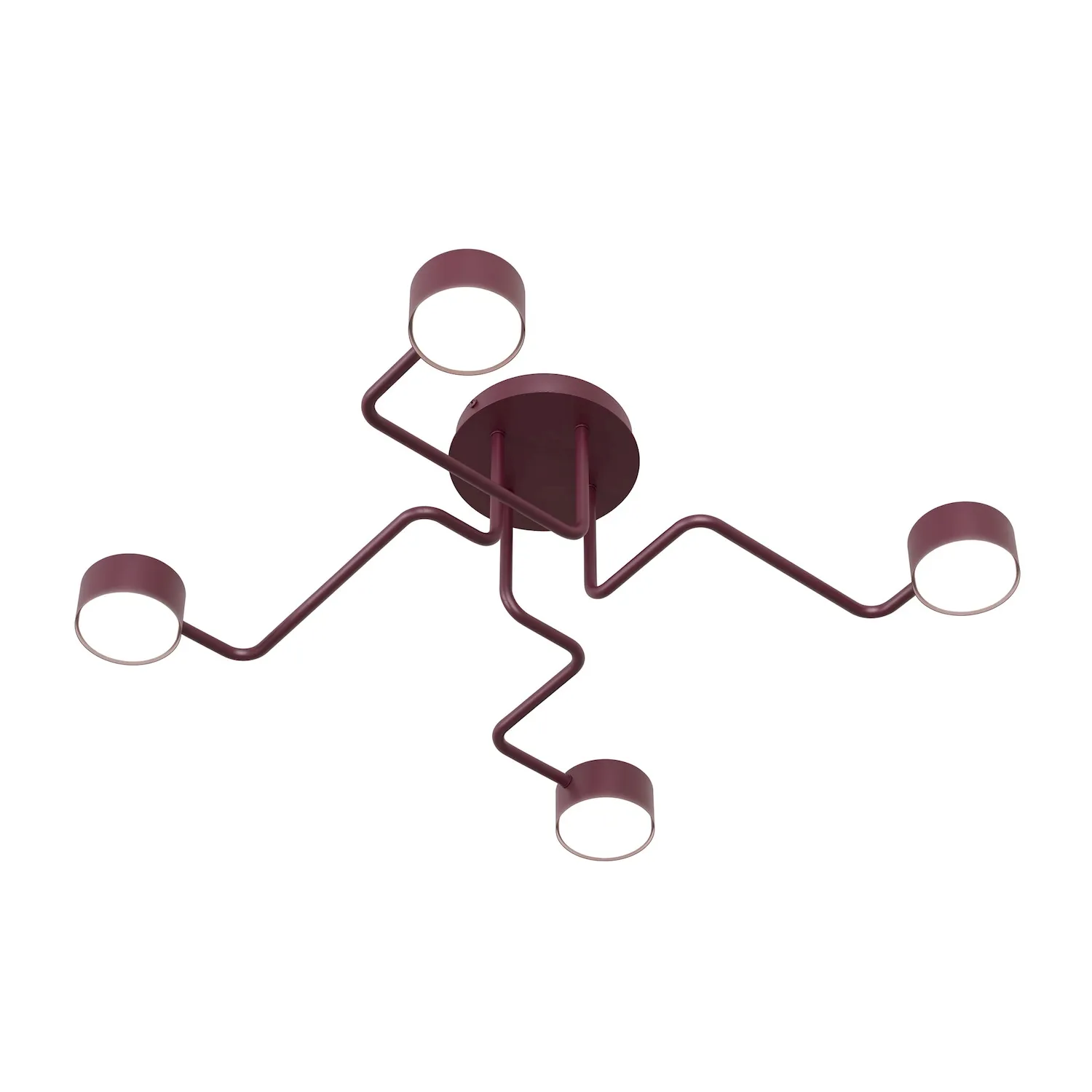Lampa sufitowa KURAGE 4 burgund Lampa sufitowa KURAGE 4 burgund