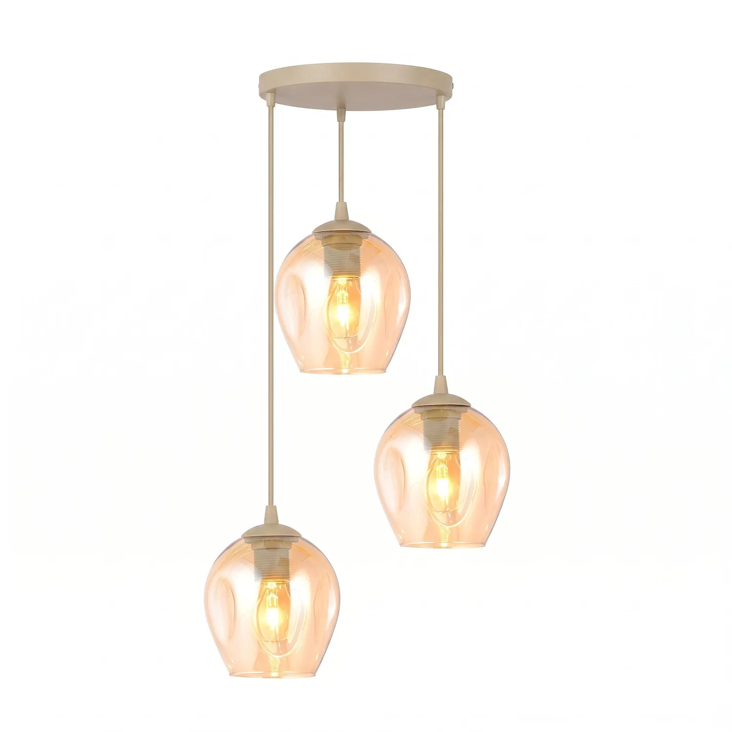 Lampa sufitowa ISTAR 3 PREM beżowy miodowy Lampa sufitowa ISTAR 3 PREM beżowy miodowy