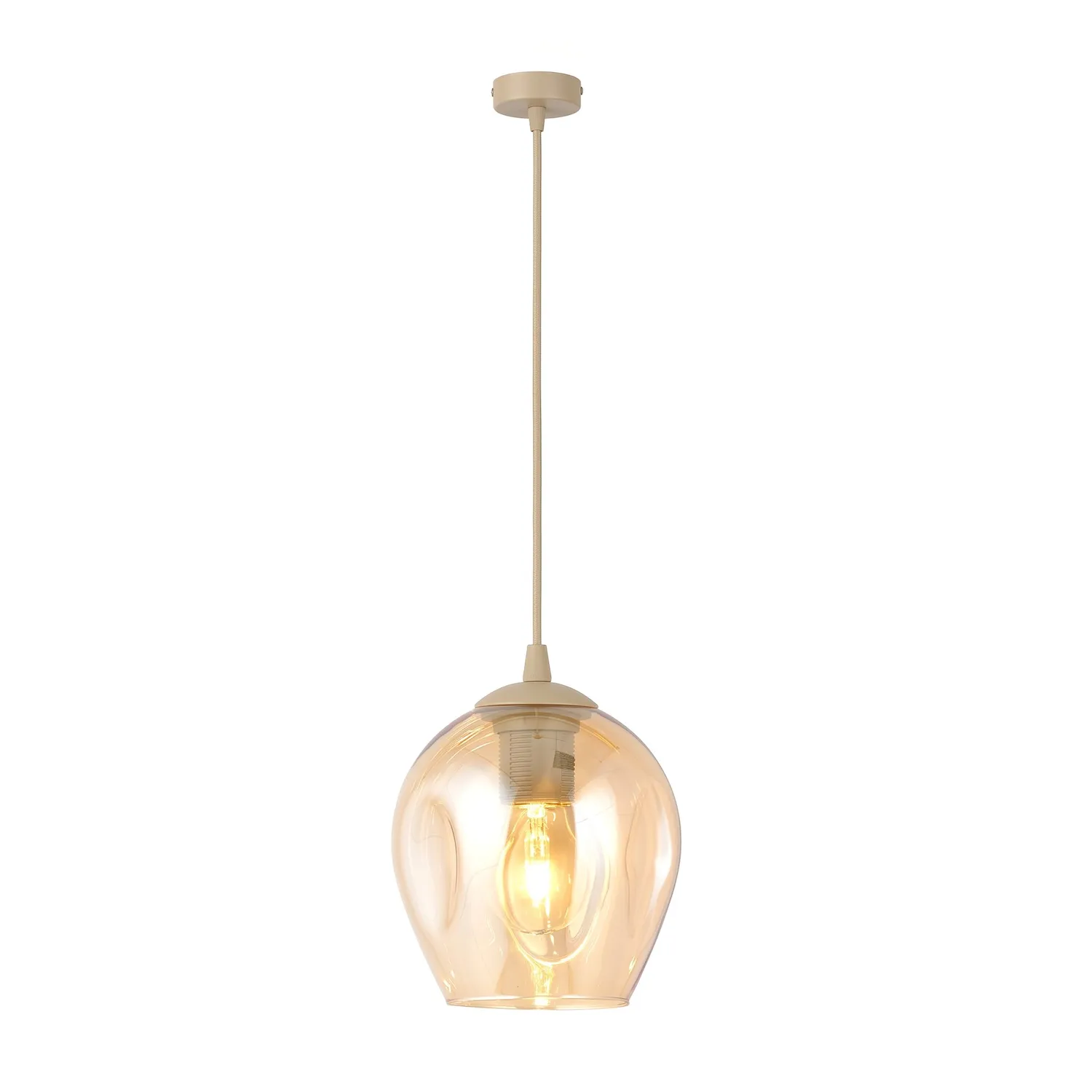 Lampa wisząca ISTAR 1 beżowy miodowy Lampa wisząca ISTAR 1 beżowy miodowy