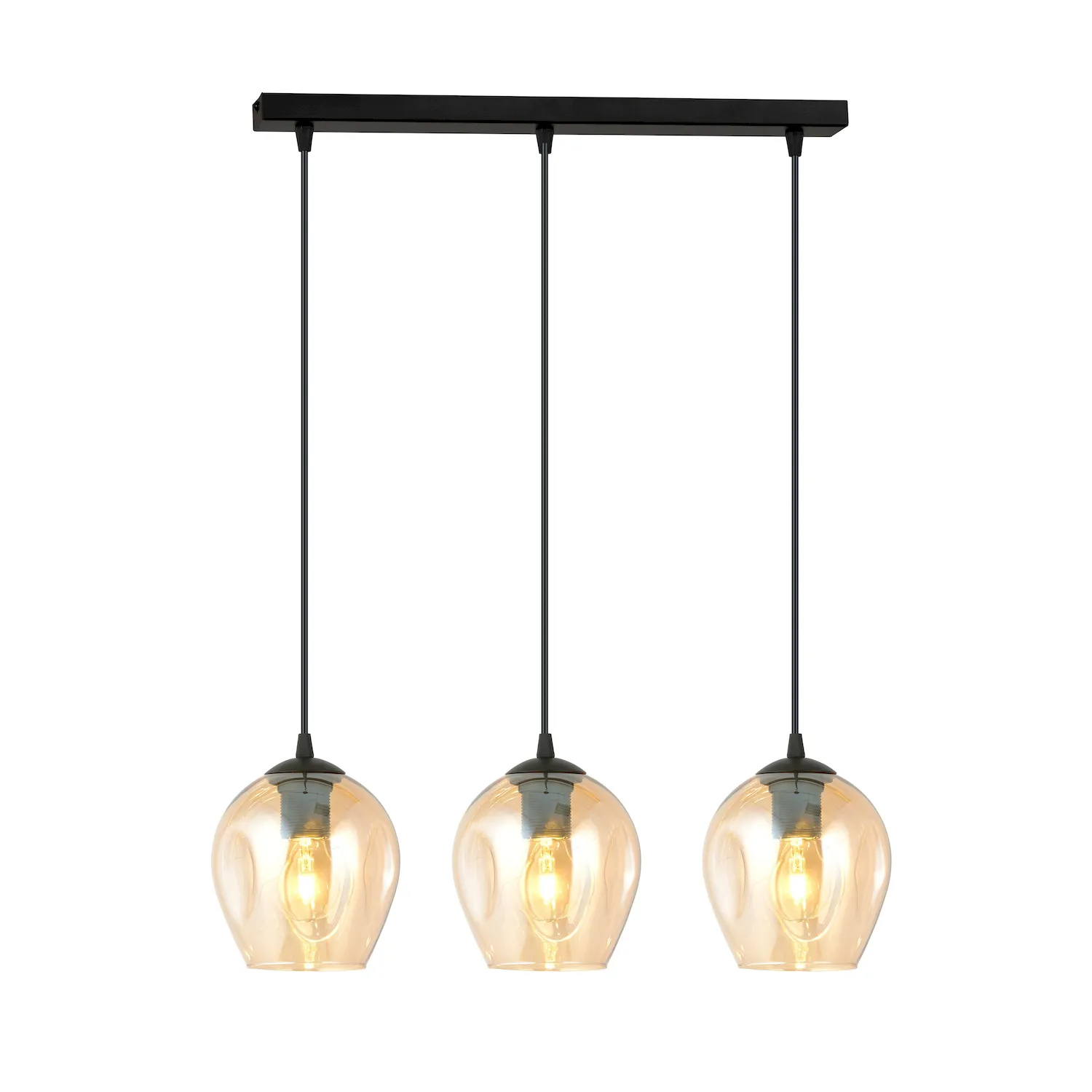 Lampa sufitowa ISTAR 3 czarny miodowy Lampa sufitowa ISTAR 3 czarny miodowy