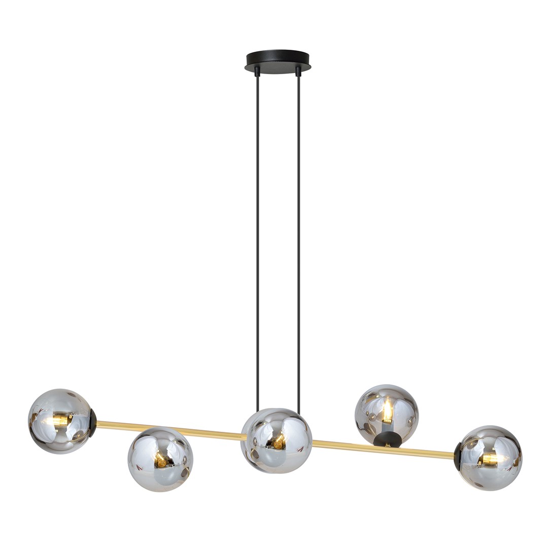 Lampa wisząca GRAVITY 6 czarny złoty grafitowy Lampa wisząca GRAVITY 6 czarny złoty grafitowy