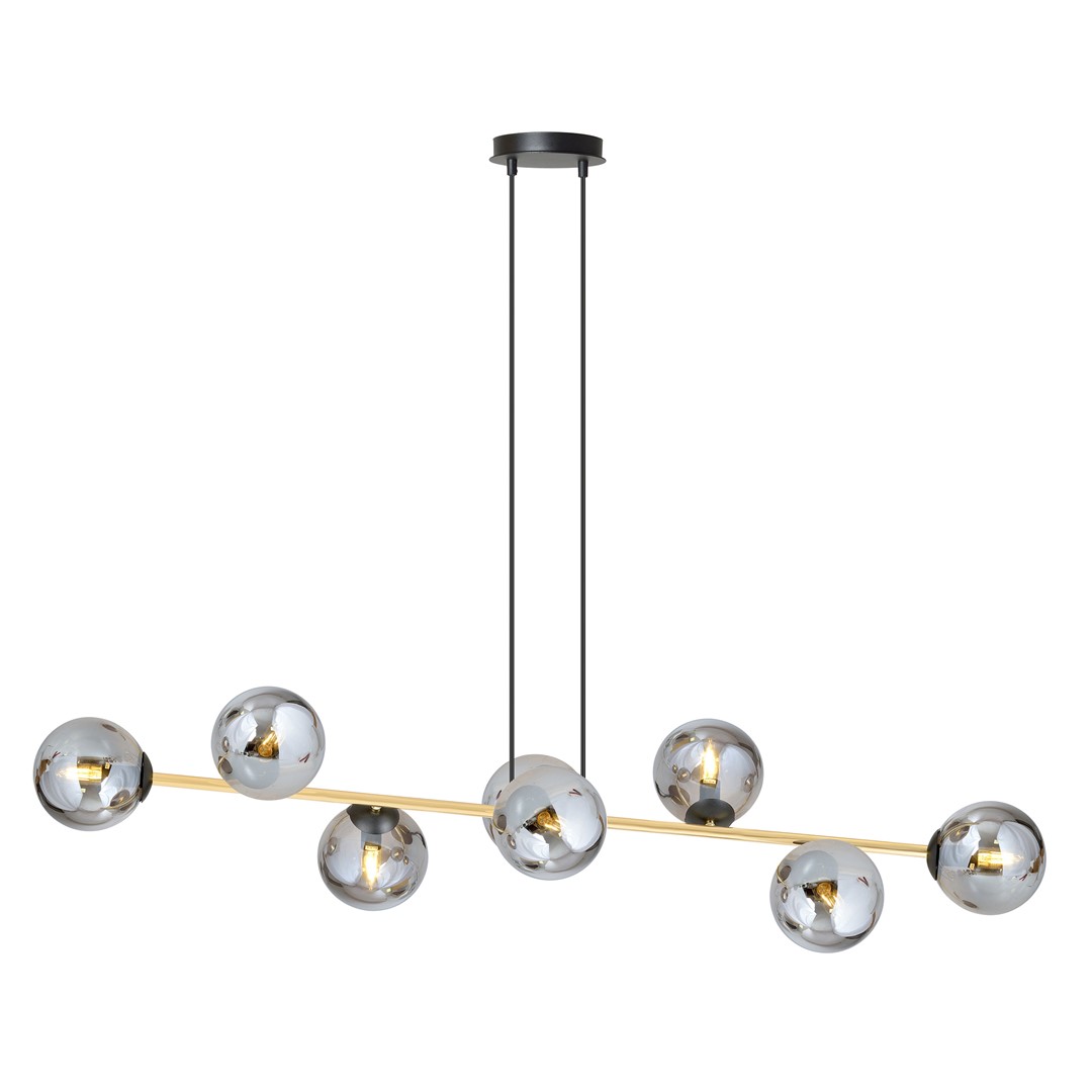 Lampa wisząca GRAVITY 8 czarny złoty grafitowy Lampa wisząca GRAVITY 8 czarny złoty grafitowy
