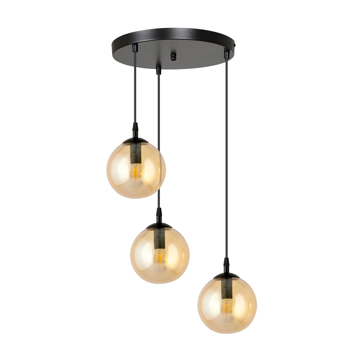 Lampa wisząca COSMO 3 PREM czarny miodowy