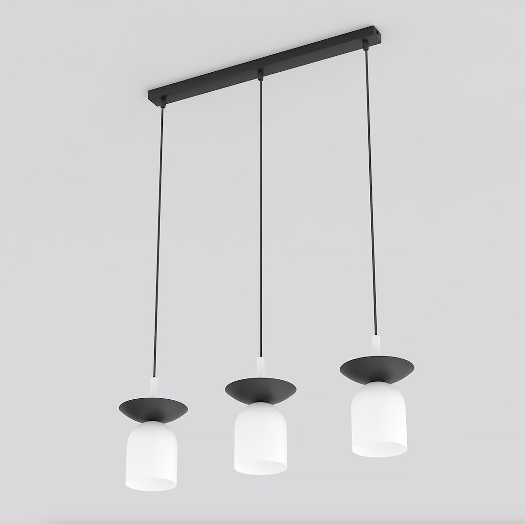 Lampa wisząca metalowa EGO 3 biała Lampa wisząca metalowa EGO 3 biała