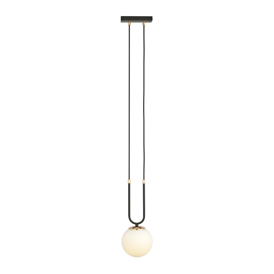 Lampa wisząca GLAM 1 czarny biały Lampa wisząca GLAM 1 czarny biały