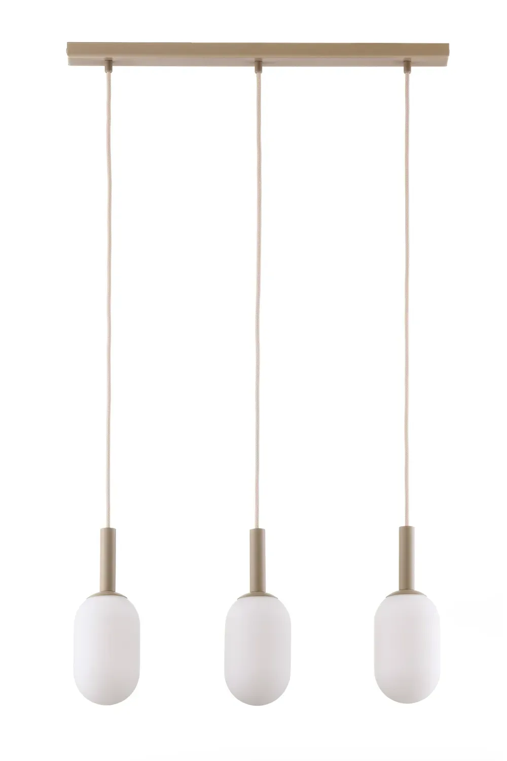 Lampa wisząca PLUUM 3 prosty ciepły beż biały