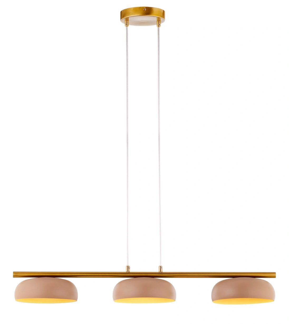 Lampa wisząca OLAF 3 złoty ciepły beż Lampa wisząca OLAF 3 złoty ciepły beż