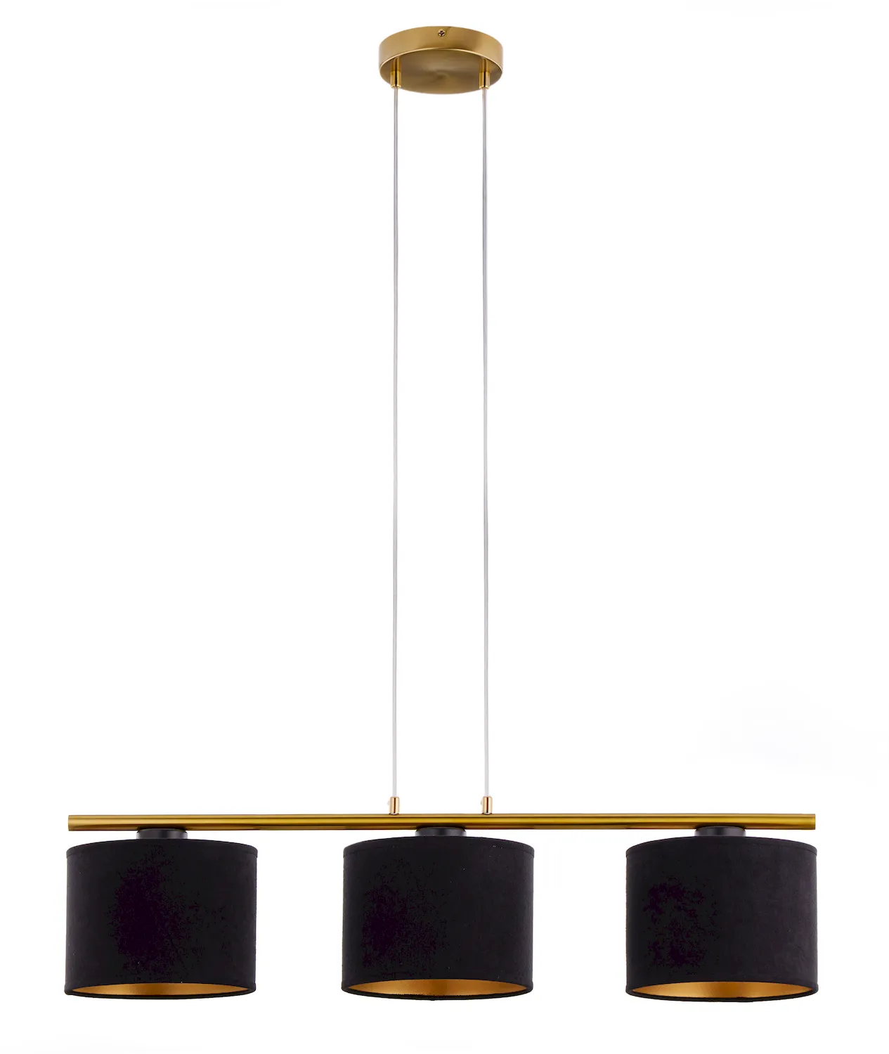 Lampa wisząca ARIEL 3 złoty szczotkowany czarny Lampa wisząca ARIEL 3 złoty szczotkowany czarny