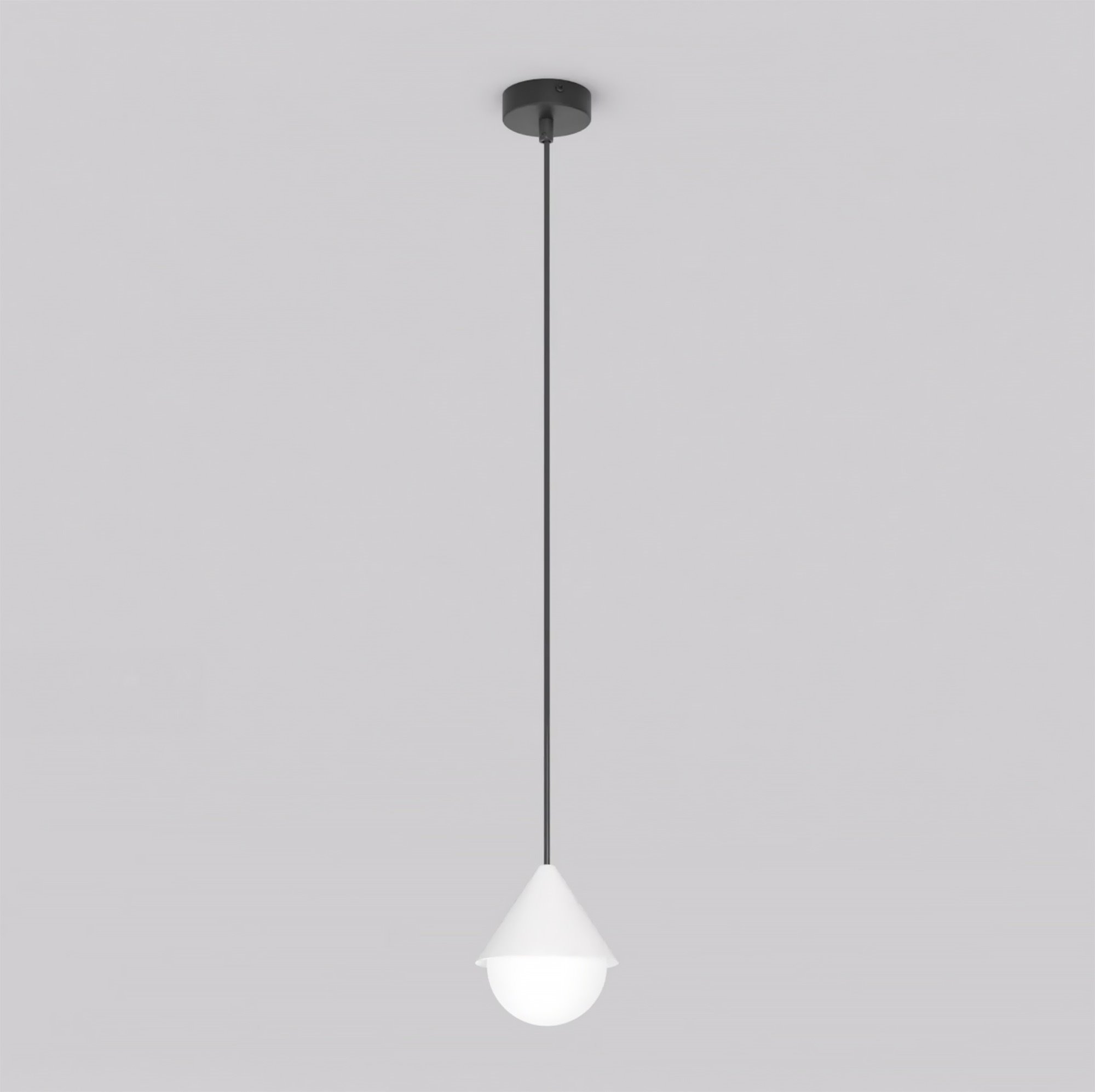 Lampa wisząca GIRO 1 czarny biały