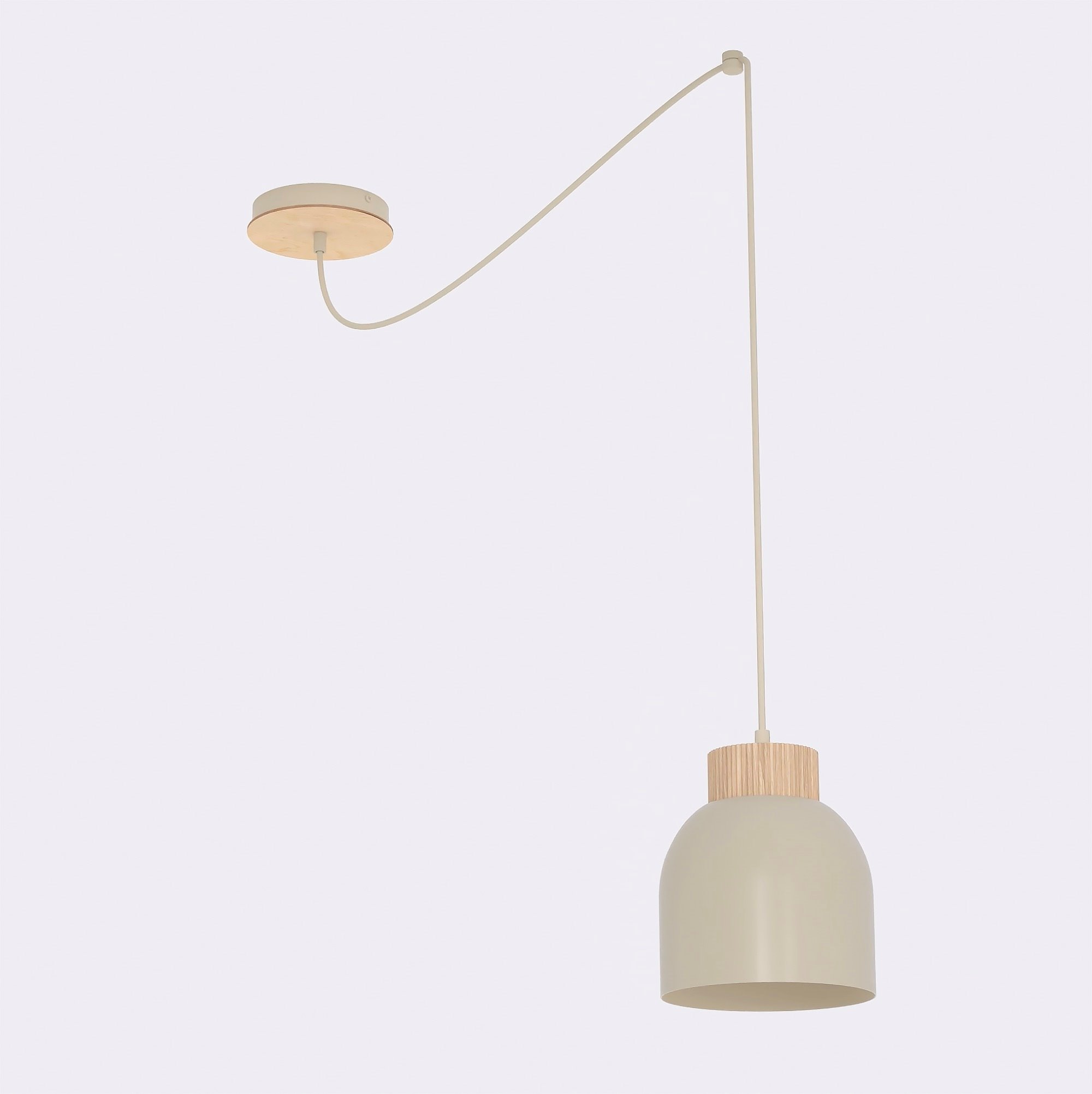 Lampa wisząca KRU 1 MOKKA beżowa
