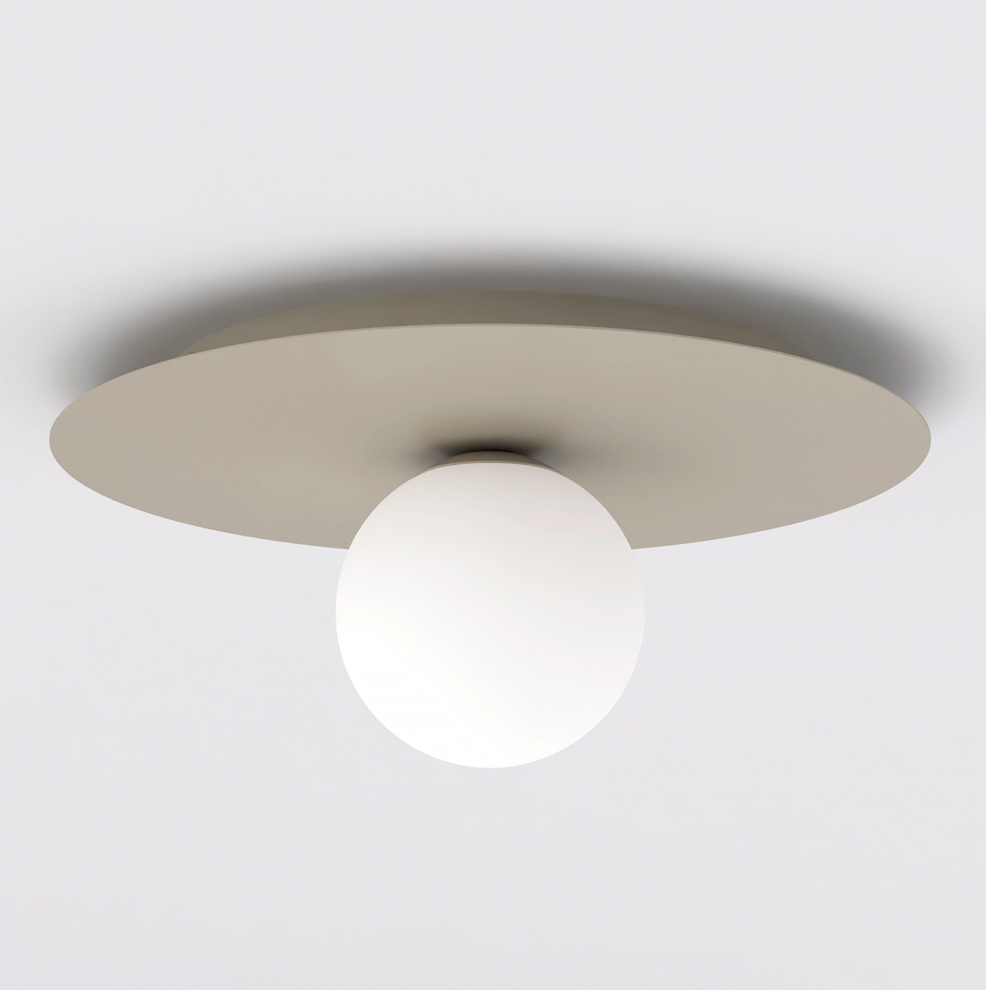 Lampa sufitowa SOLAR 1 MOKKA OPAL beżowy biały