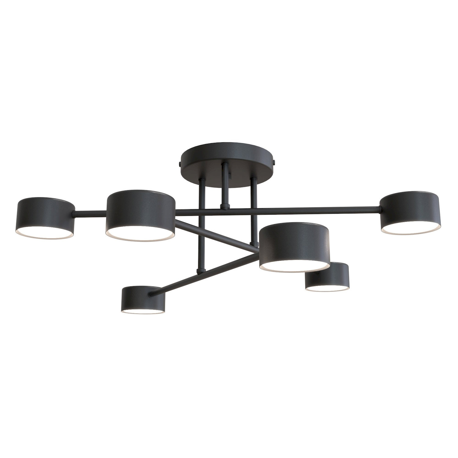 Lampa sufitowa HALO 6 BLACK czarny Lampa sufitowa HALO 6 BLACK czarny