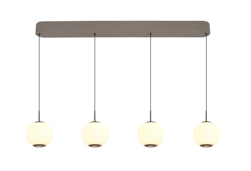 Lampa wisząca LUBERON czwórka prosta LED kaszmirowa Lampa wisząca LUBERON czwórka prosta LED kaszmirowa
