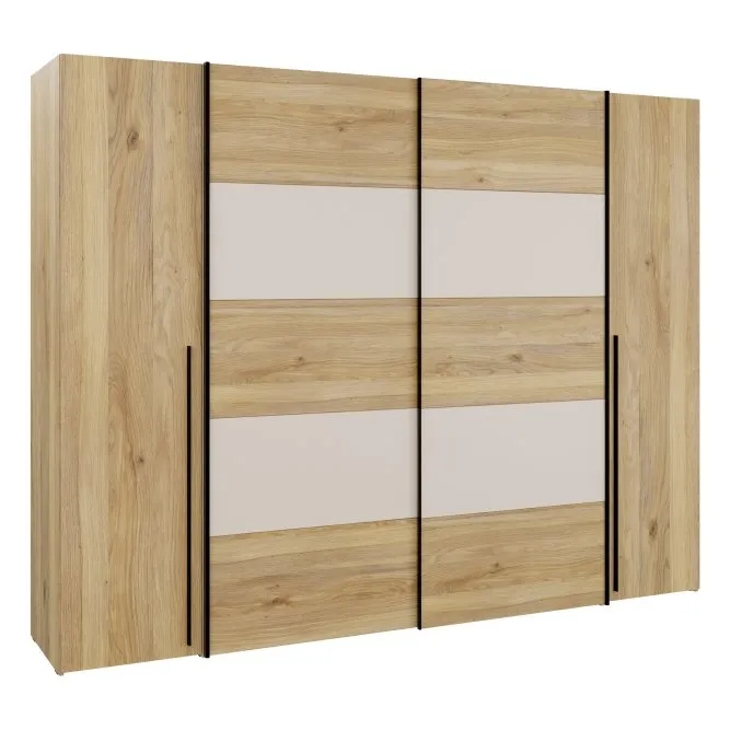 Szafa 4-drzwiowa BELLEVUE 270 cm Dąb Mauvella