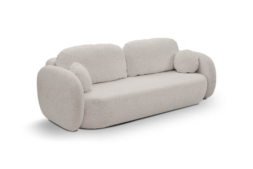 Sofa rozkładana z pojemnikiem OLIO SICURIO 238 cm jasnoszara Sofa rozkładana z pojemnikiem OLIO SICURIO 238 cm jasnoszara