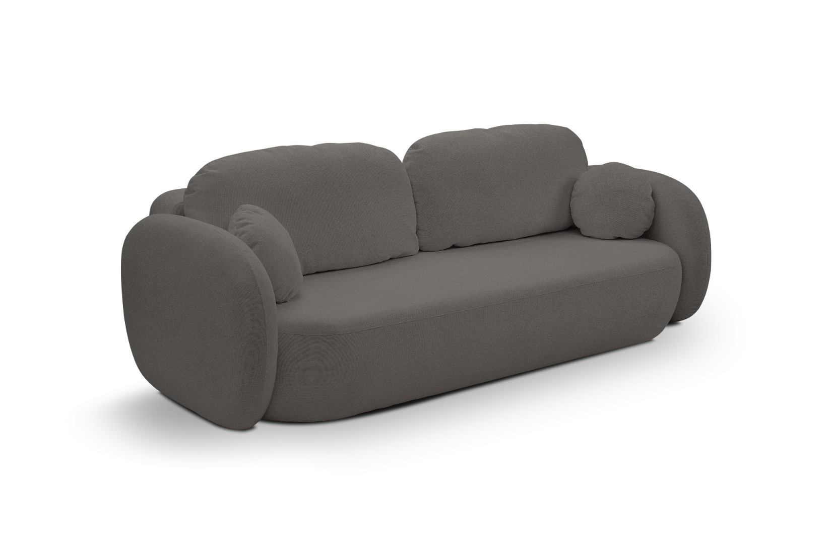 Sofa rozkładana z pojemnikiem OLIO SICURIO 238 cm grafitowa Sofa rozkładana z pojemnikiem OLIO SICURIO 238 cm grafitowa