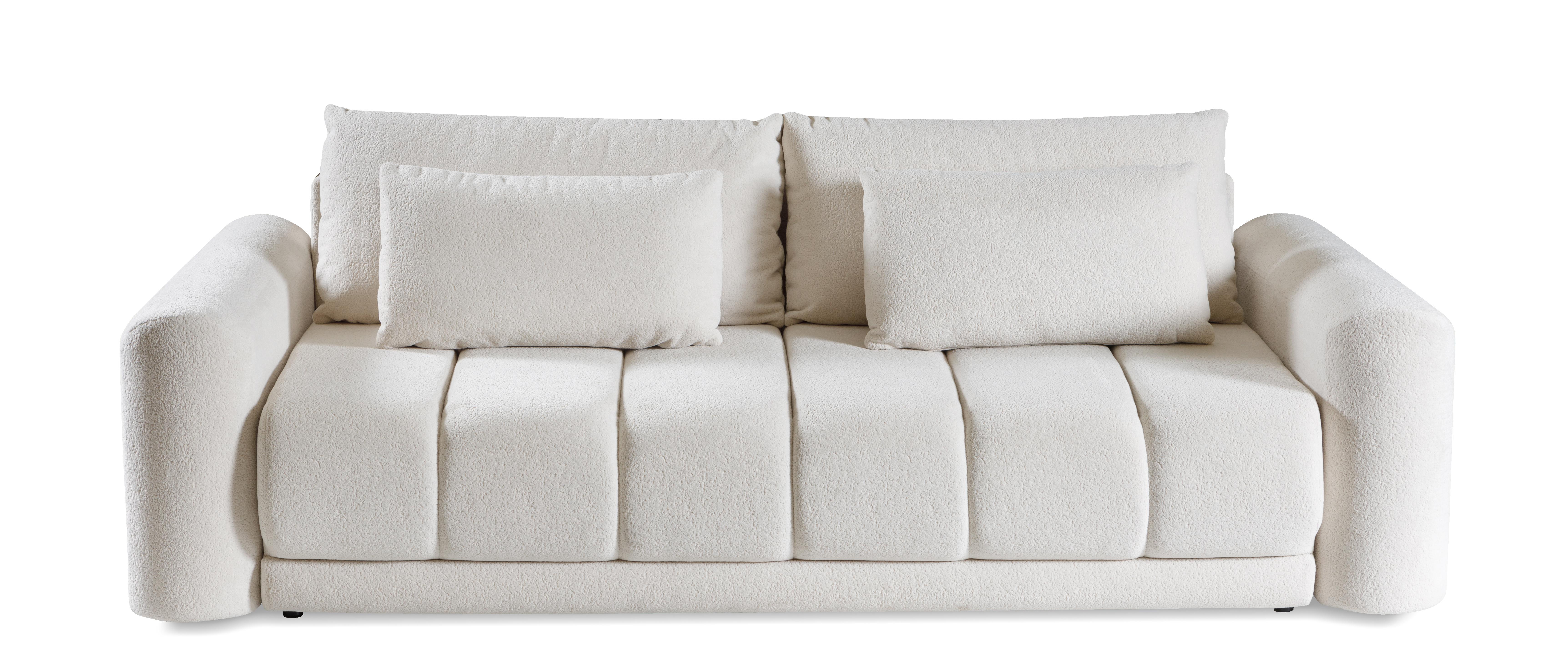 Sofa rozkładana z podłokietnikami OTTRANTO powiększona powierzchnia spania Soft 02 - złamana biel Sofa rozkładana z podłokietnikami OTTRANTO powiększona powierzchnia spania Soft 02 - złamana biel