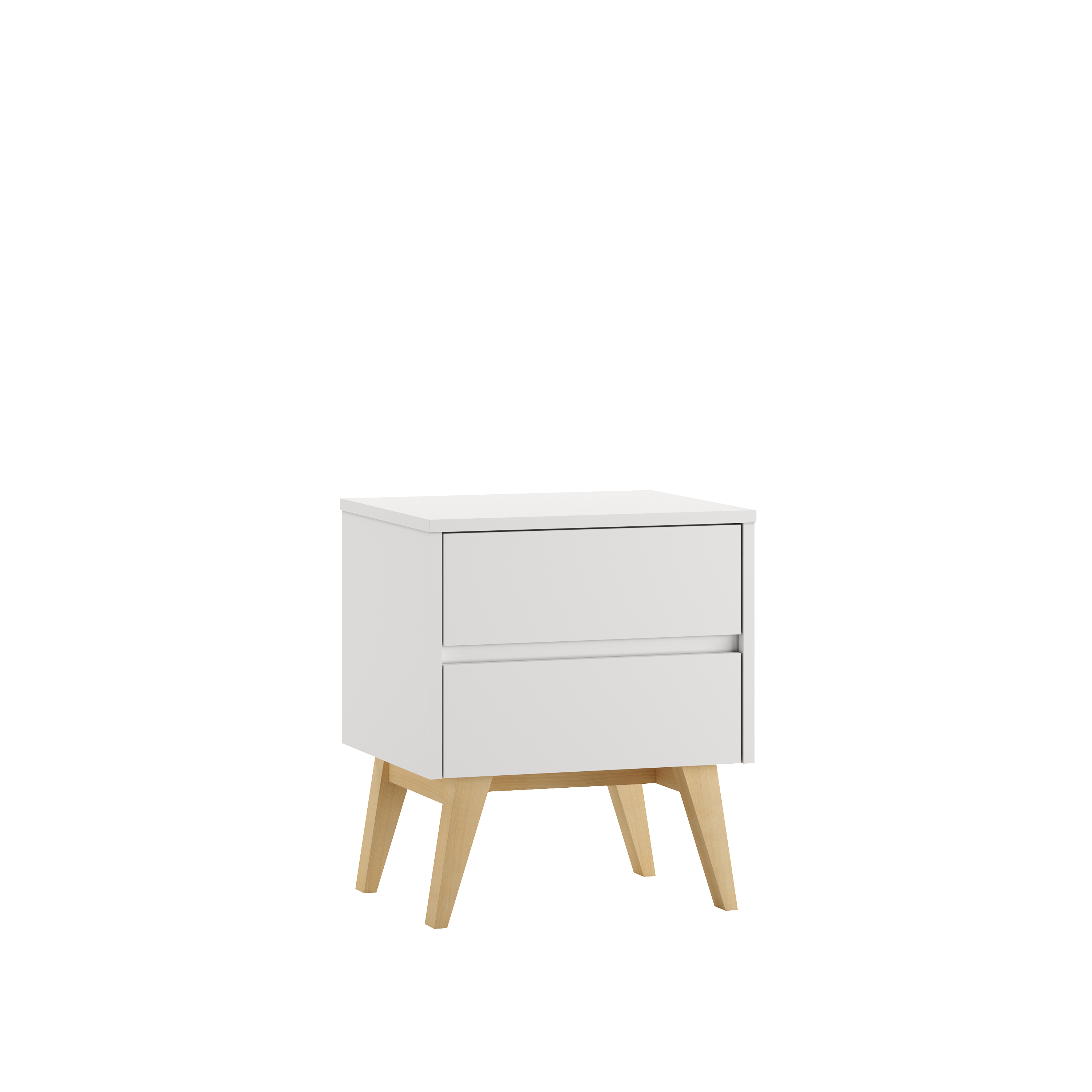 Szafka nocna z szufladami SWING 56x48 biała Szafka nocna z szufladami SWING 56x48 biała