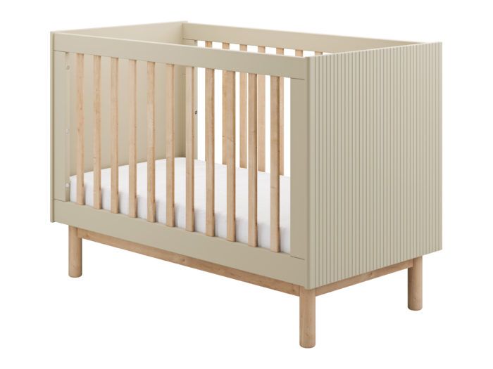 Łóżeczko-tapczanik dziecięcy MILOO 60x120 beżowy Łóżeczko-tapczanik dziecięcy MILOO 60x120 beżowy