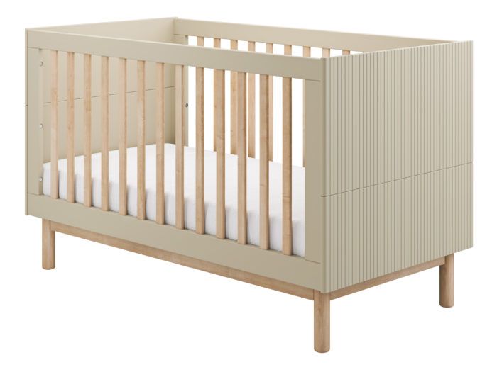 Łóżeczko-tapczanik dziecięcy MILOO 70x140 beżowy Łóżeczko-tapczanik dziecięcy MILOO 70x140 beżowy