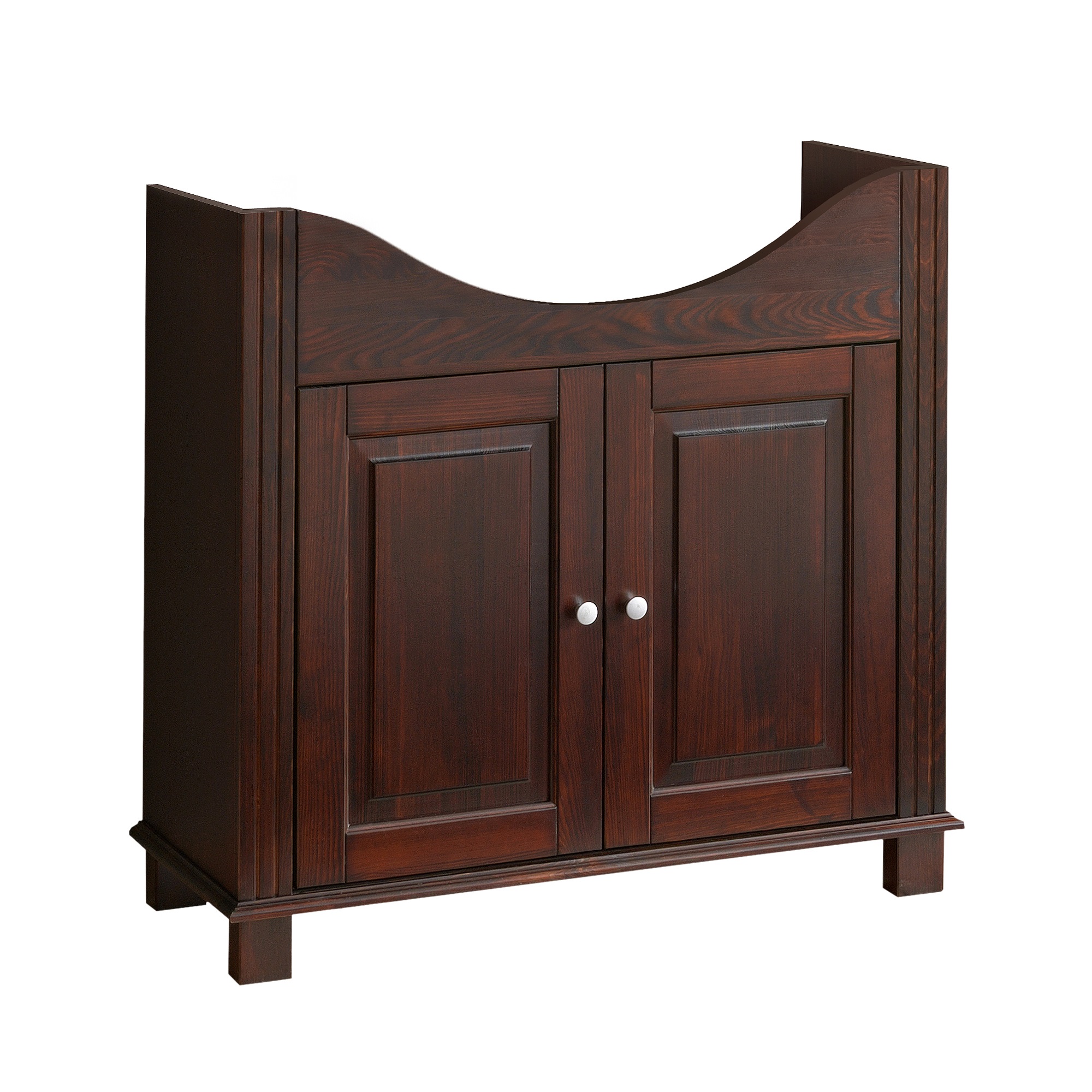 Szafka pod umywalkę 2-drzwiowa RETRO ciemny brąz 85x81x35cm