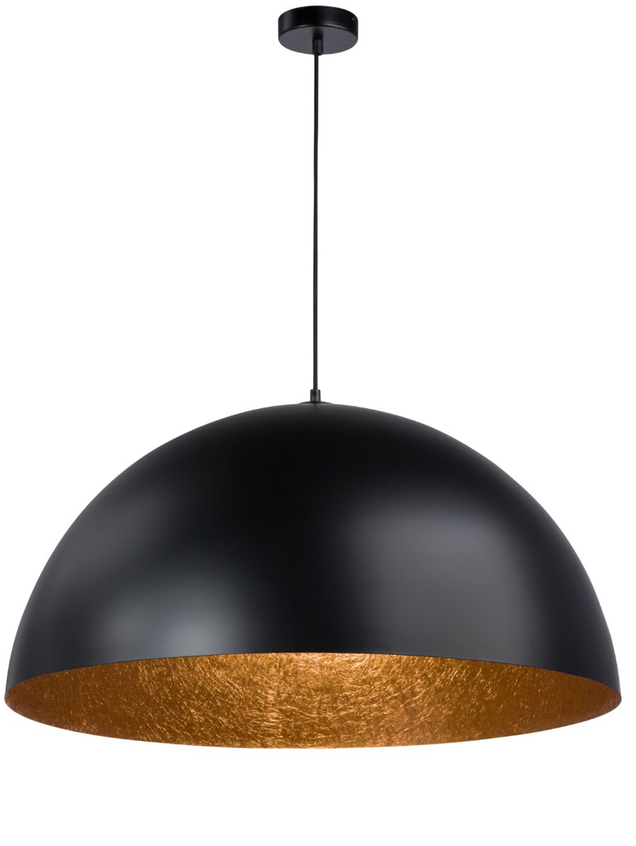 Lampa wisząca SFERA 35 czarno-miedziana