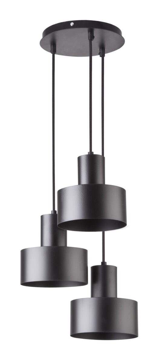 Lampa wisząca RIF 3 czarna