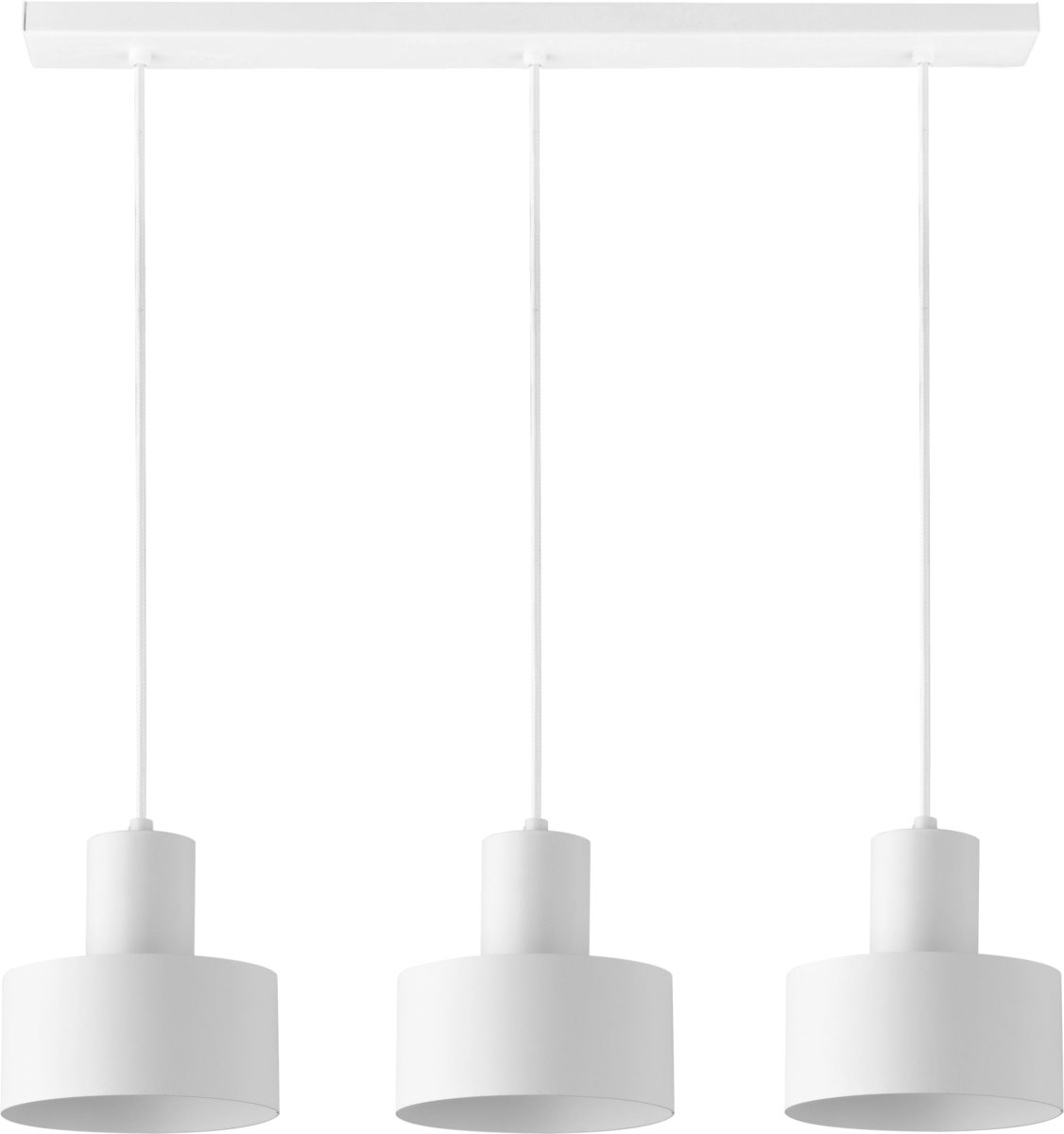Lampa wisząca RIF 3 metalowa biała Lampa wisząca RIF 3 metalowa biała