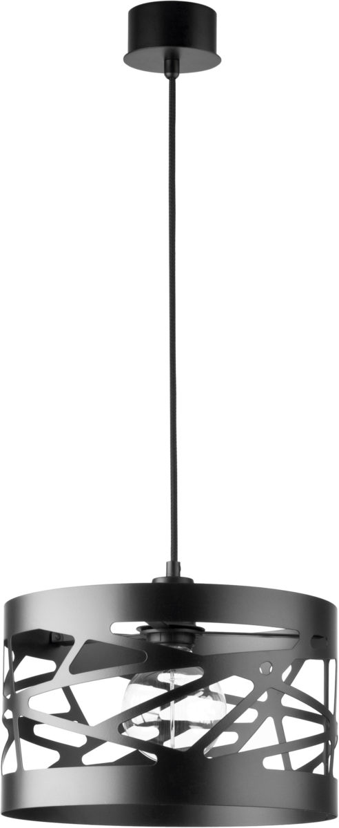 Lampa wisząca ażurowa MODUŁ FREZ M czarna