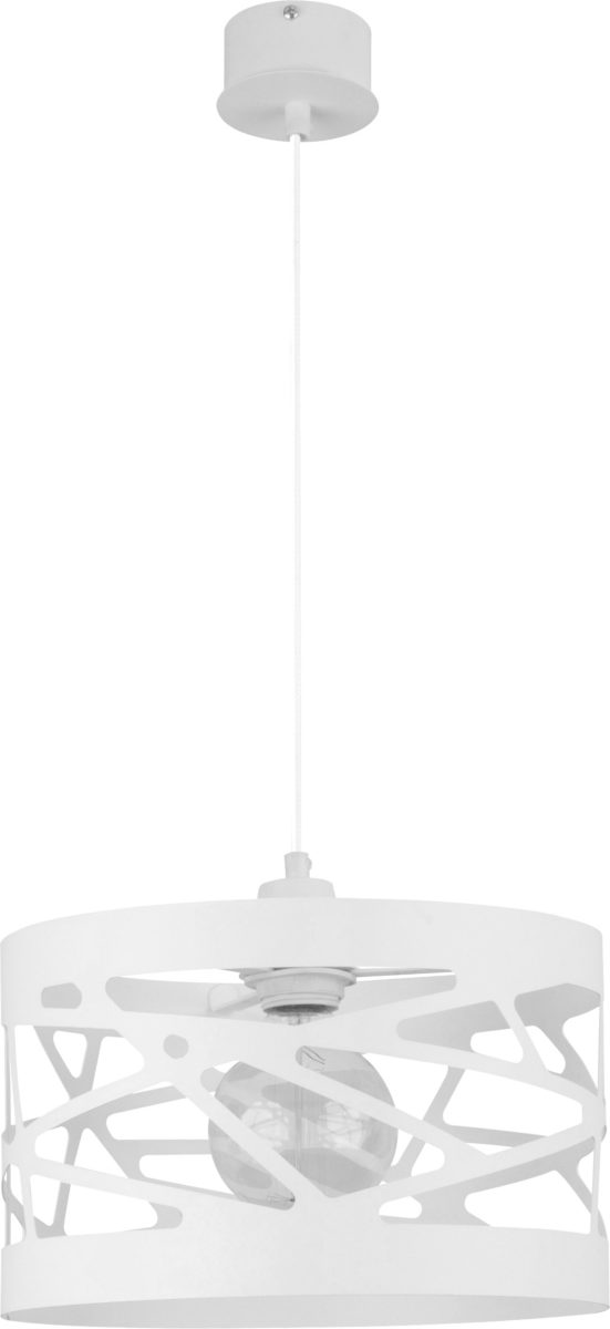 Lampa wisząca ażurowa MODUŁ FREZ M biała